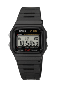Casio F-91W digital watch black – best-selling budget watch in India